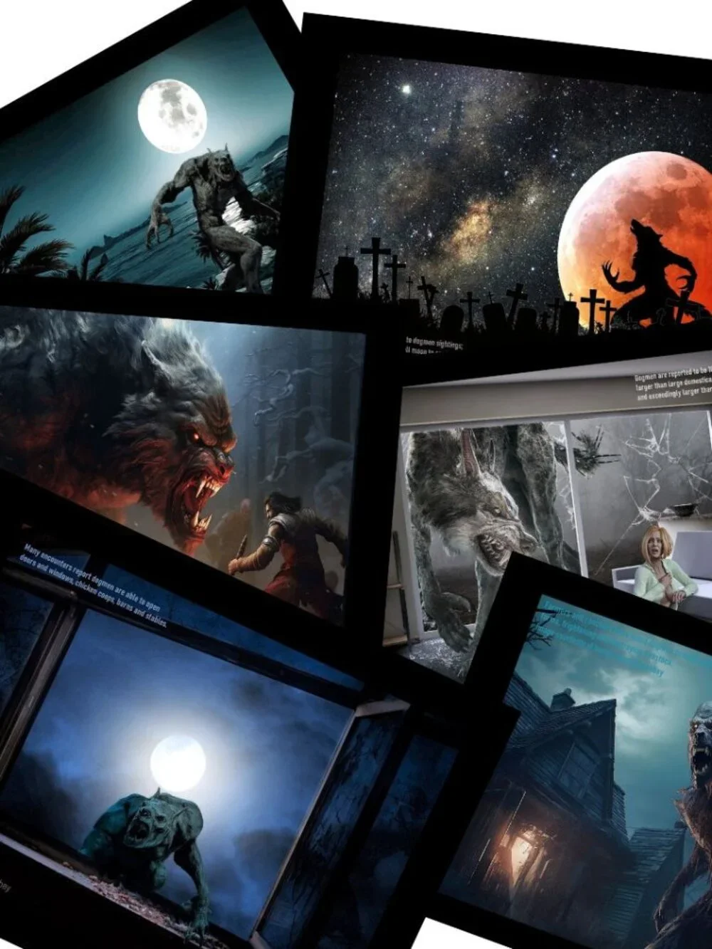 Dogman Calendar 2027 Werewolf Rougarou Wolfman Cryptid Paranormal Calendar